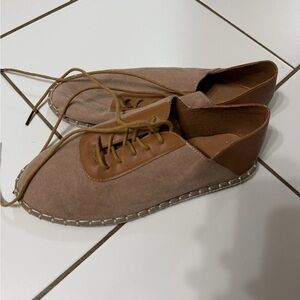 Women's Roolee Casual Lace-Up Espadrille in Brown